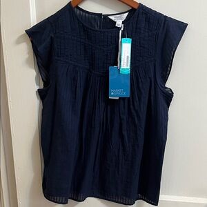 Market & Spruce Dark Blue Women's Blouse